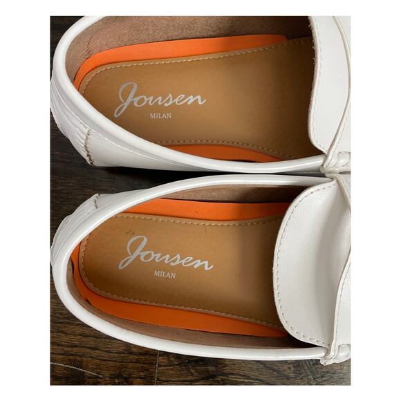 Jousen Milan White Loafer Shoes Size 11.5 - Picture 2 of 7
